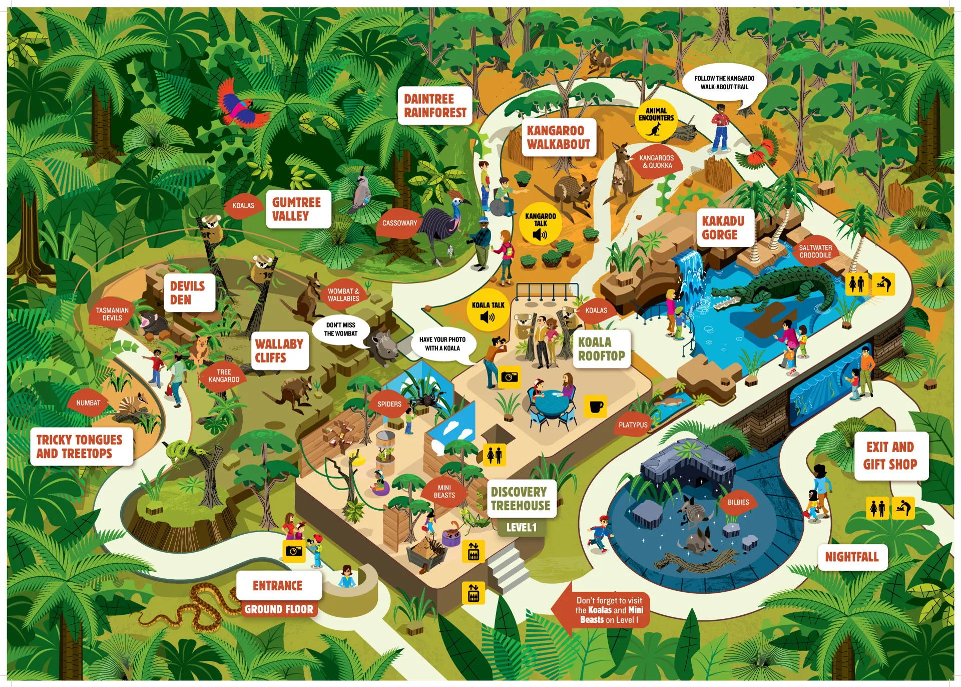 Australia Zoo Sunshine Coast Zoo Map Zoo Zoo Architec - vrogue.co