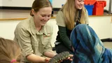 Student From Nextsense With Speckles The Shingleback