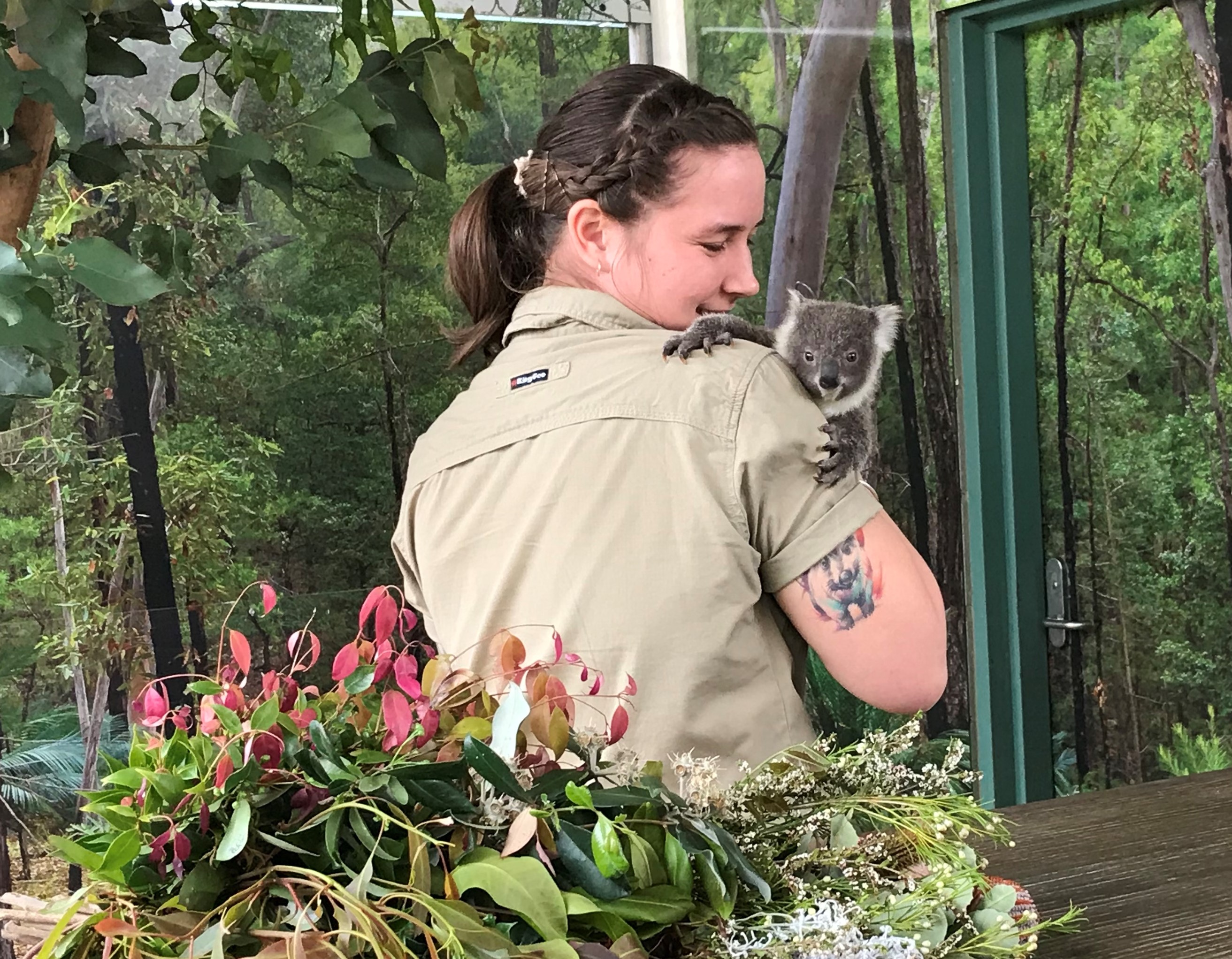 Renee Howell Headkeeper With Koala Joey Sapphire