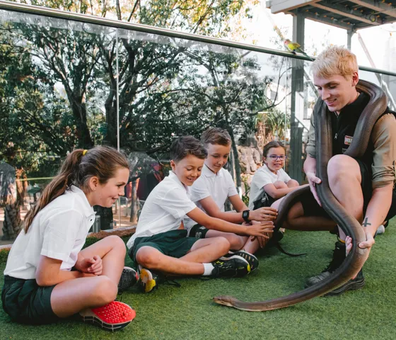 WLS School 22 Group And Snake On Ground
